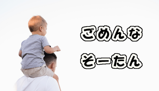 【W双子】【３歳】ごめんな、そーたん