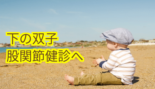 【W双子】【３カ月】下の双子、股関節健診へ